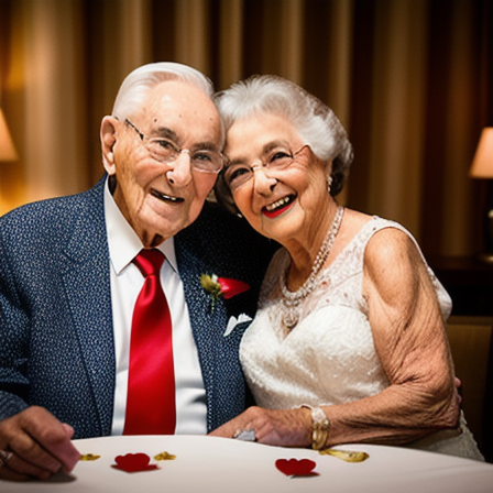 Casal celebrando 60 anos de casados